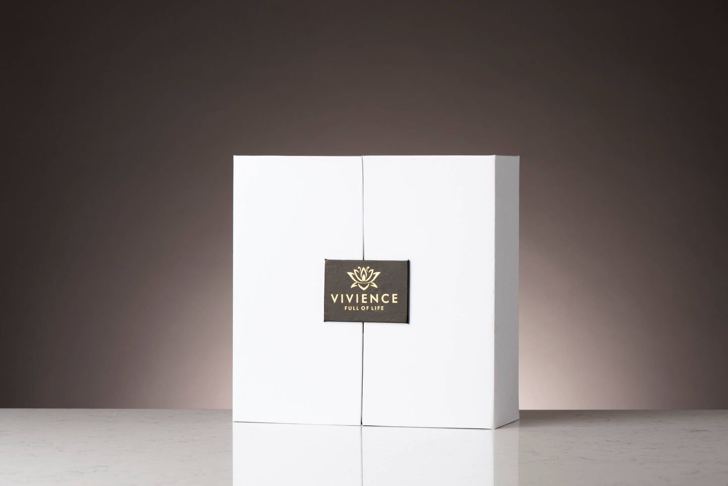 Gold Bottle Diffuser with White Flower
