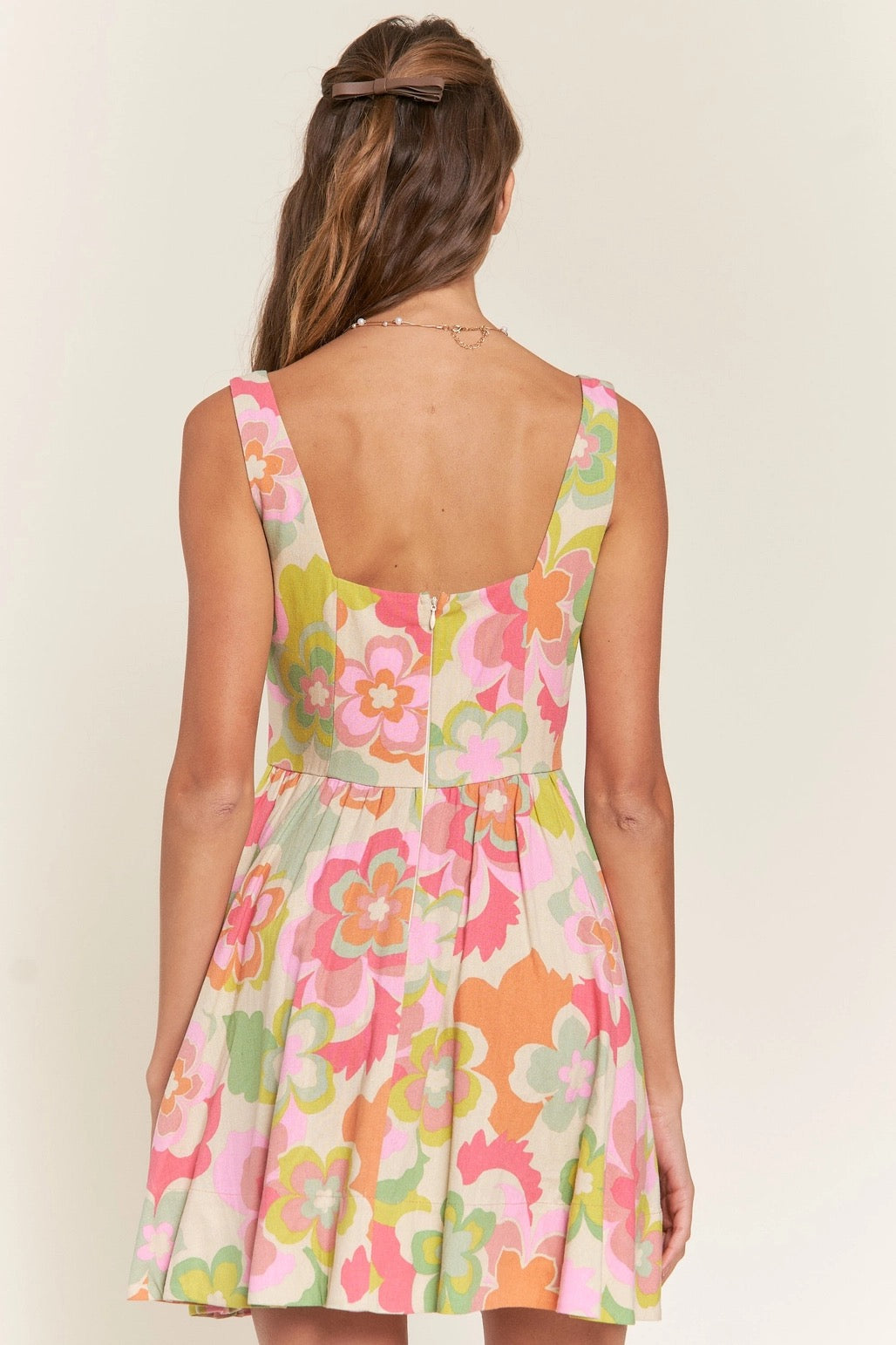 Floral Linen Dress