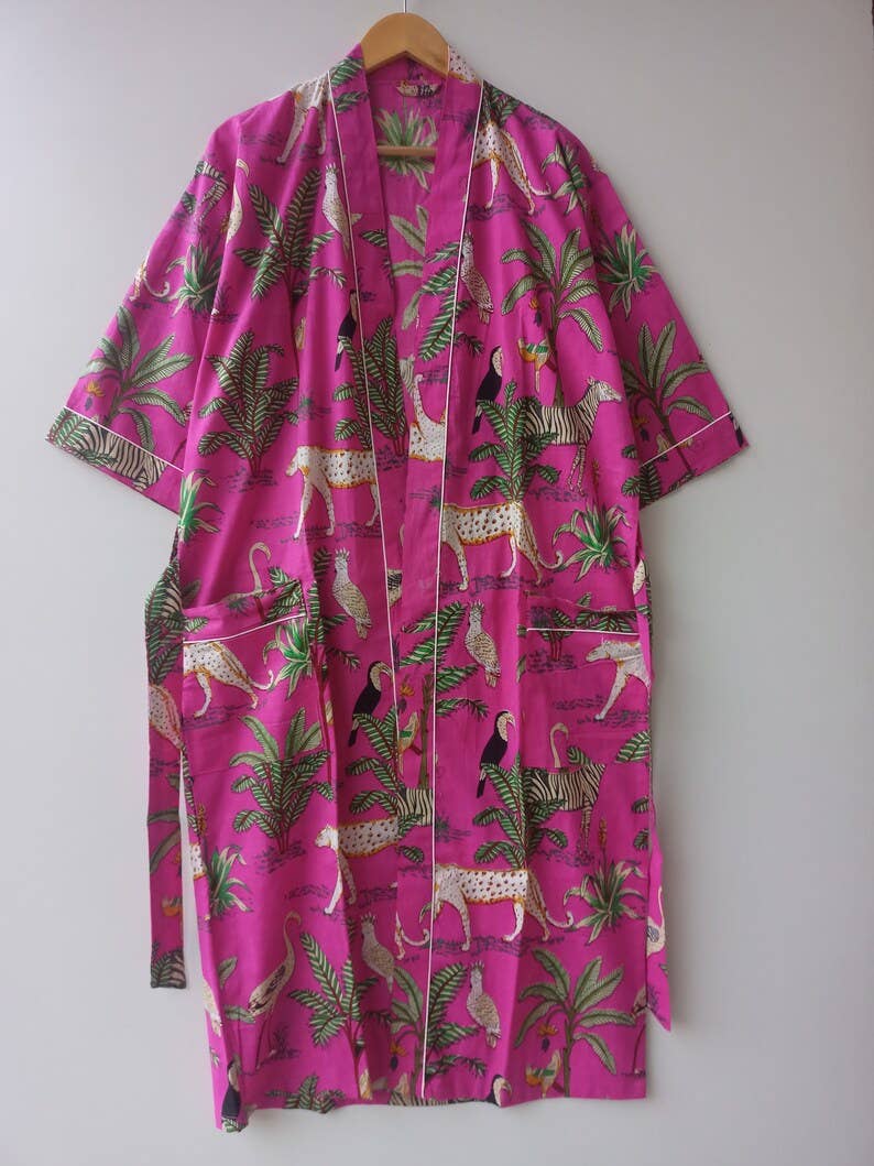 Floral Print Robe Cover up