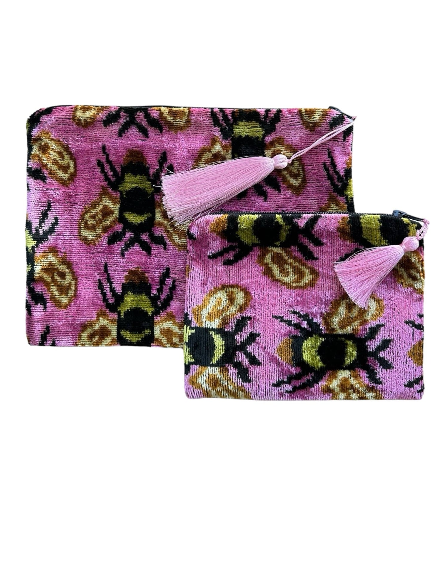 Silk Velvet Ikat Clutch/Pouch