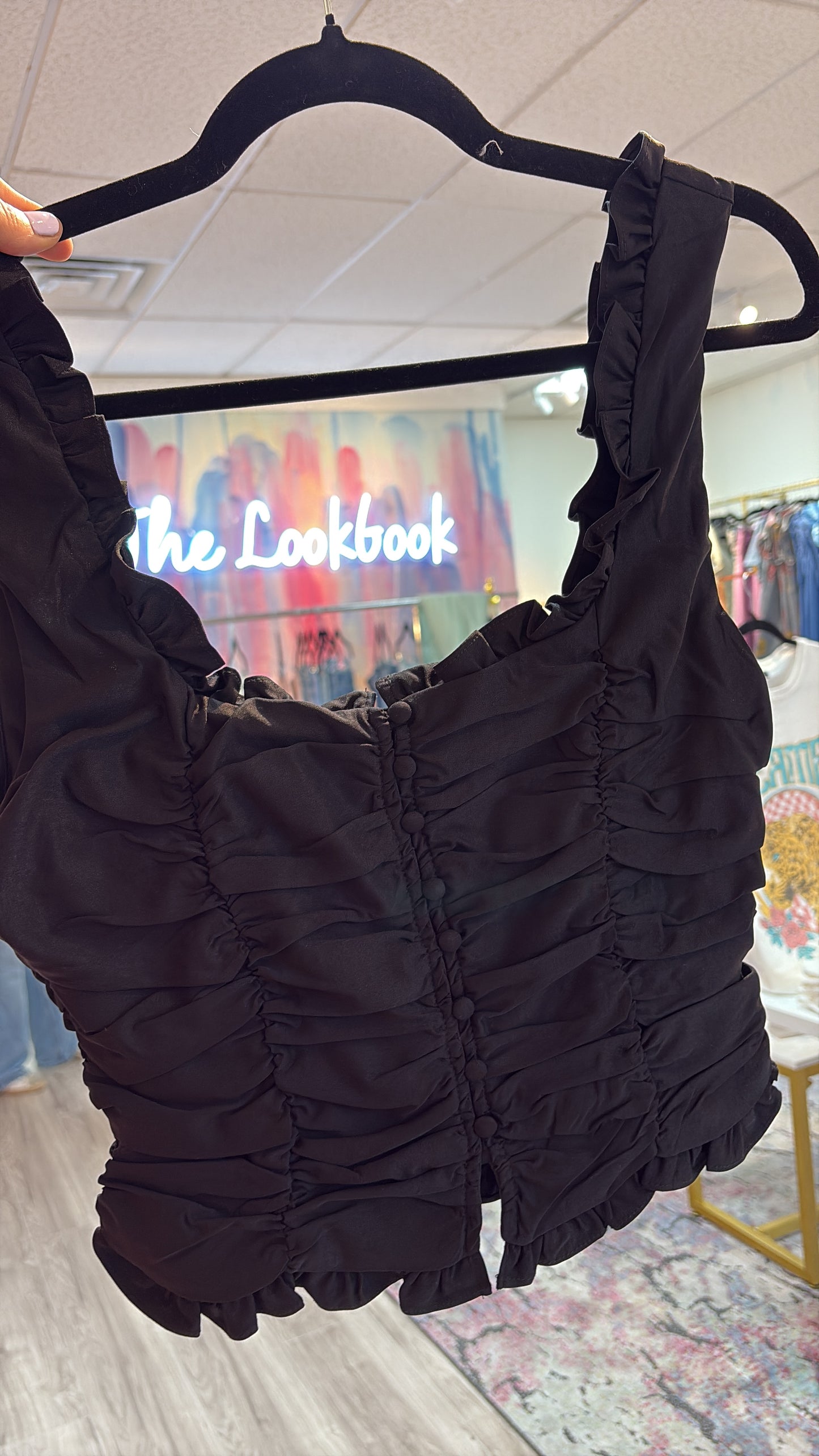 RUCHED TANK TOP