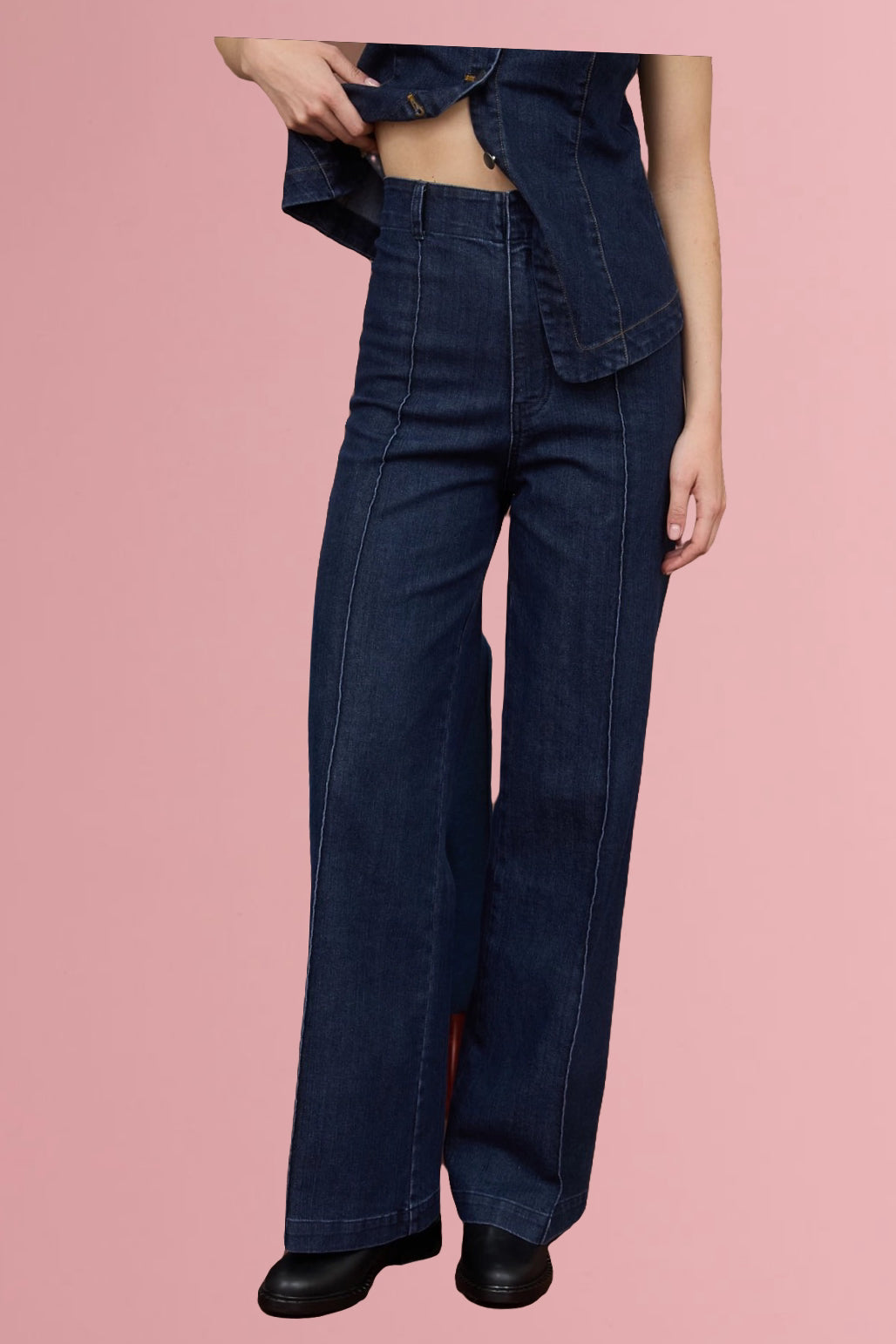 Denim Vest Set