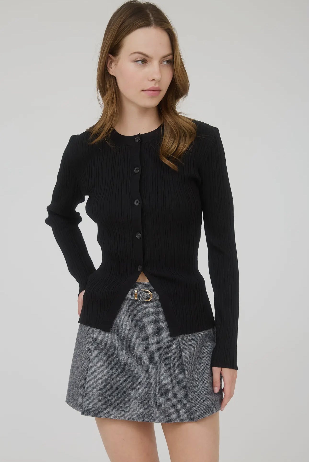 Belted Mini Skirt