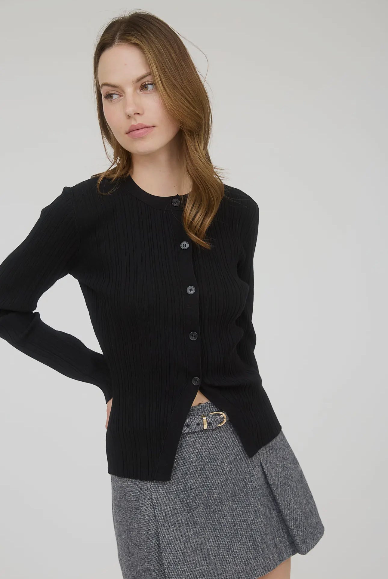 Belted Mini Skirt