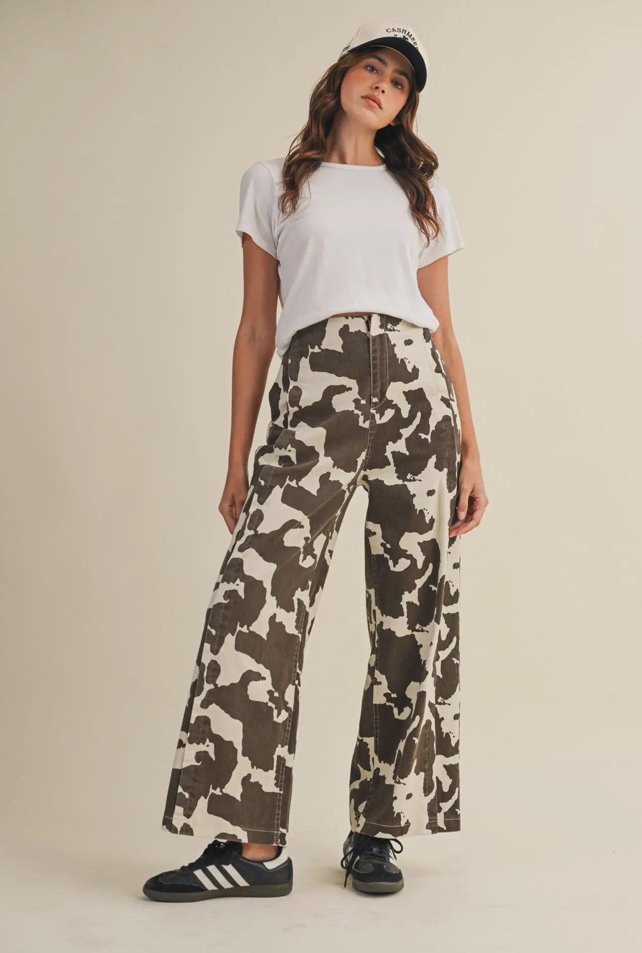 Cowprint Wide Leg with pockets