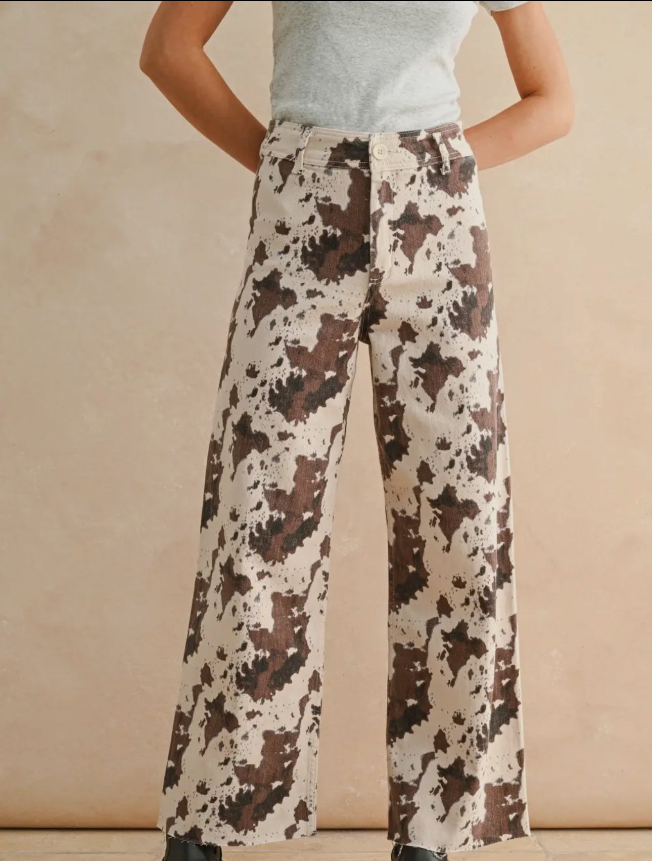 Cow print Jeans