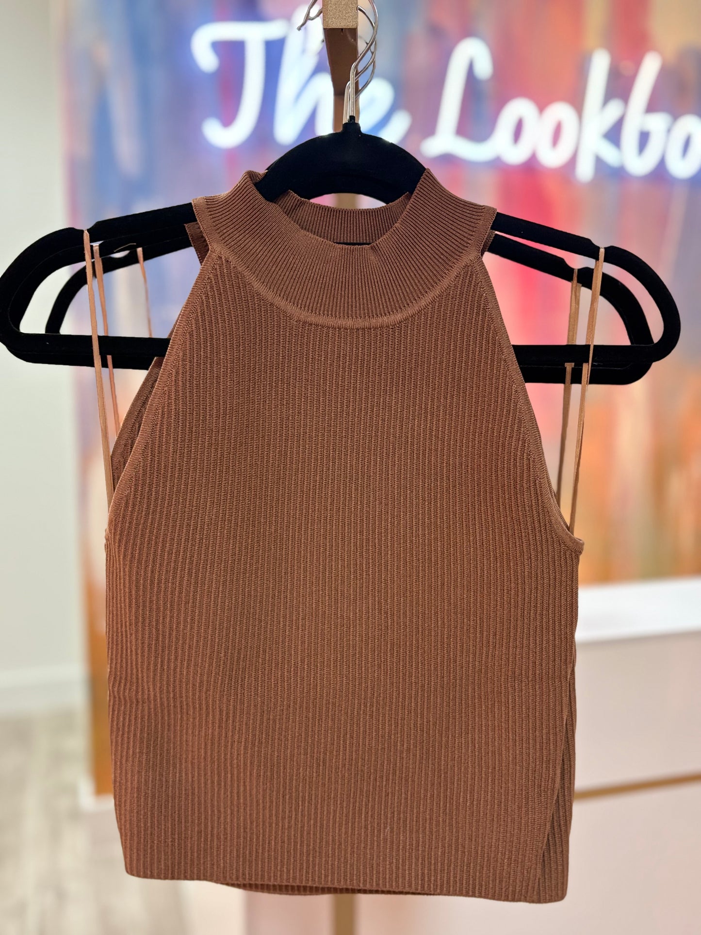 Brown Halter Top