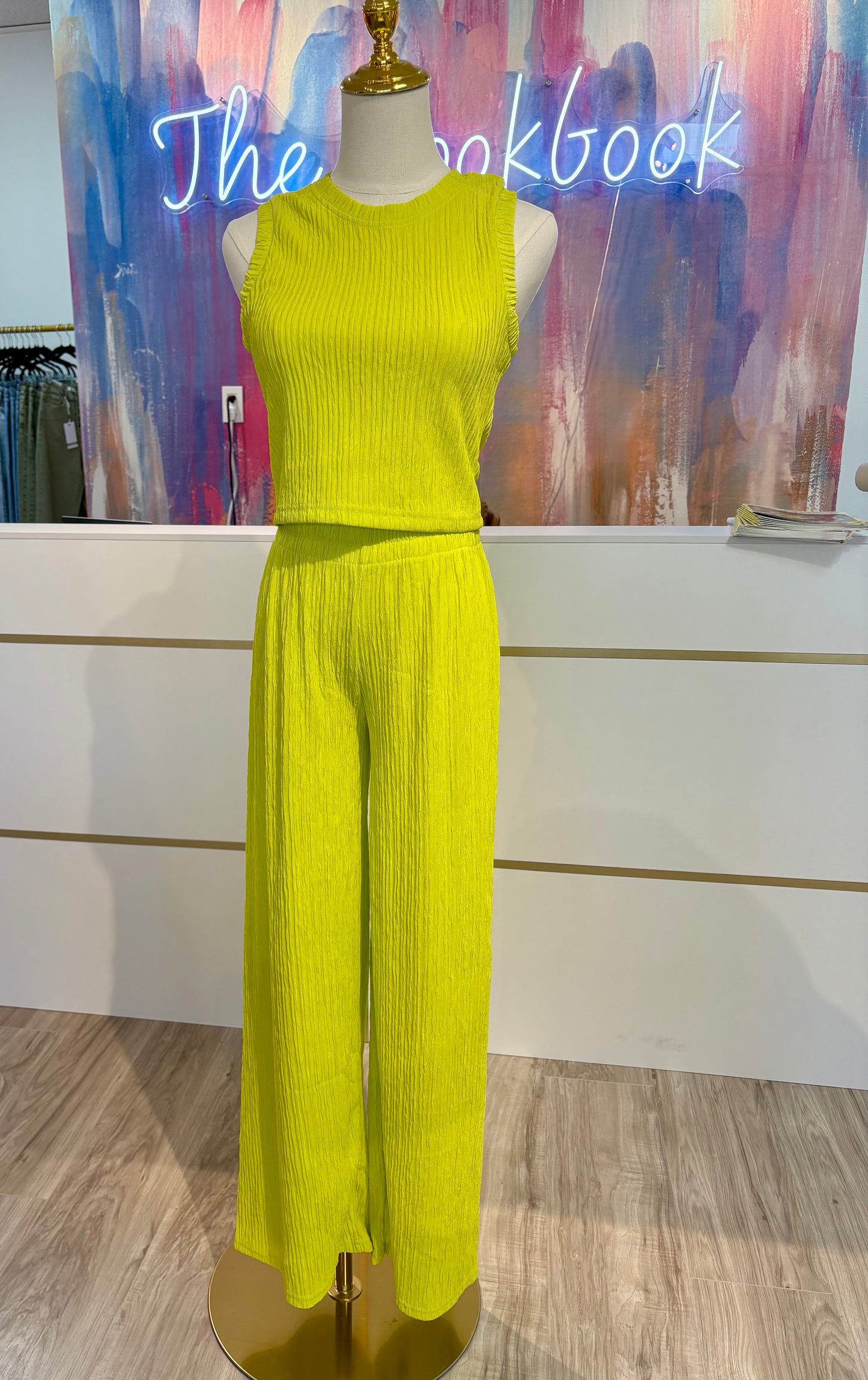 Aria Pants Set Lime