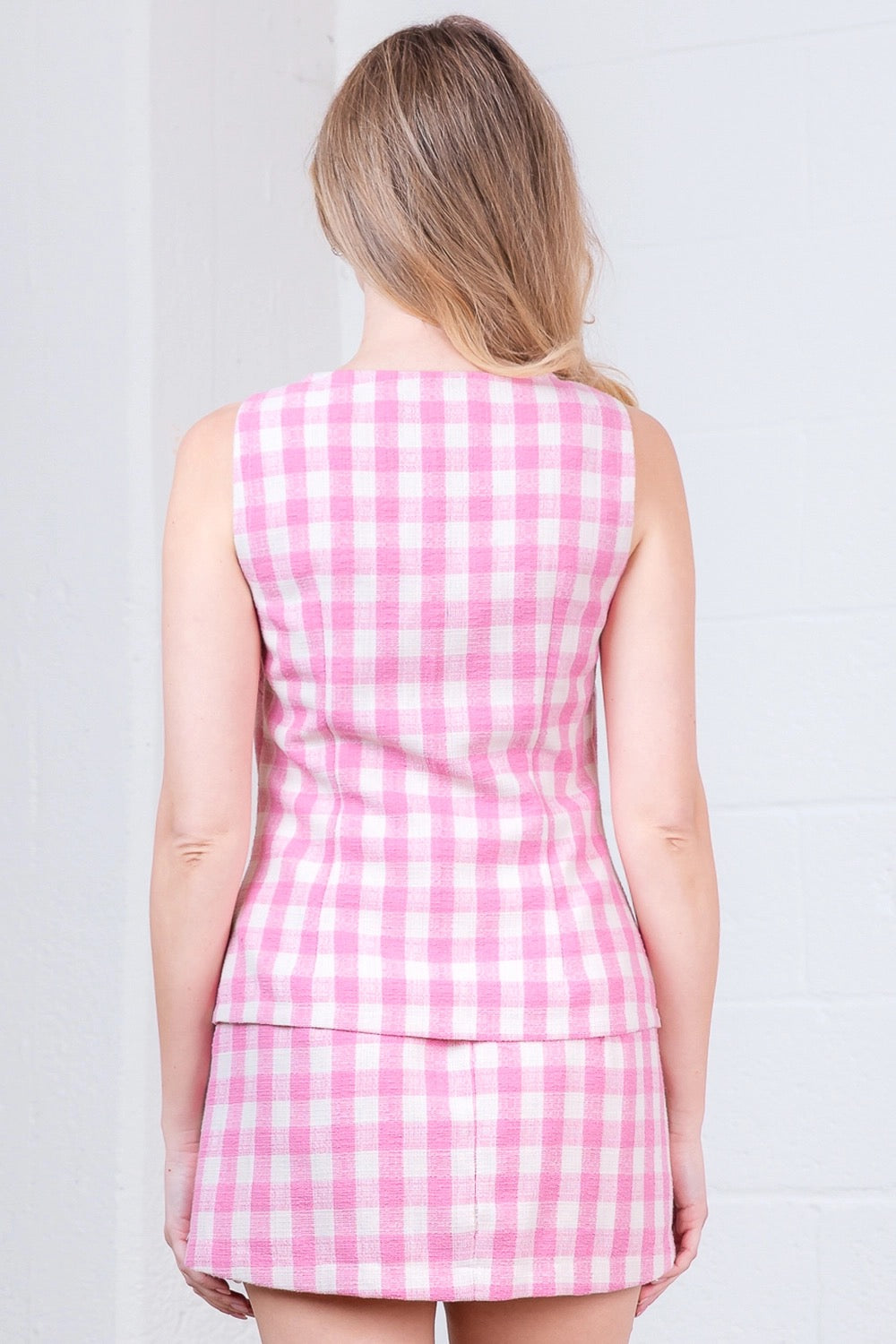 Pink Checkered Set