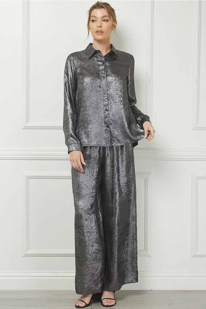 Silver Pant Set