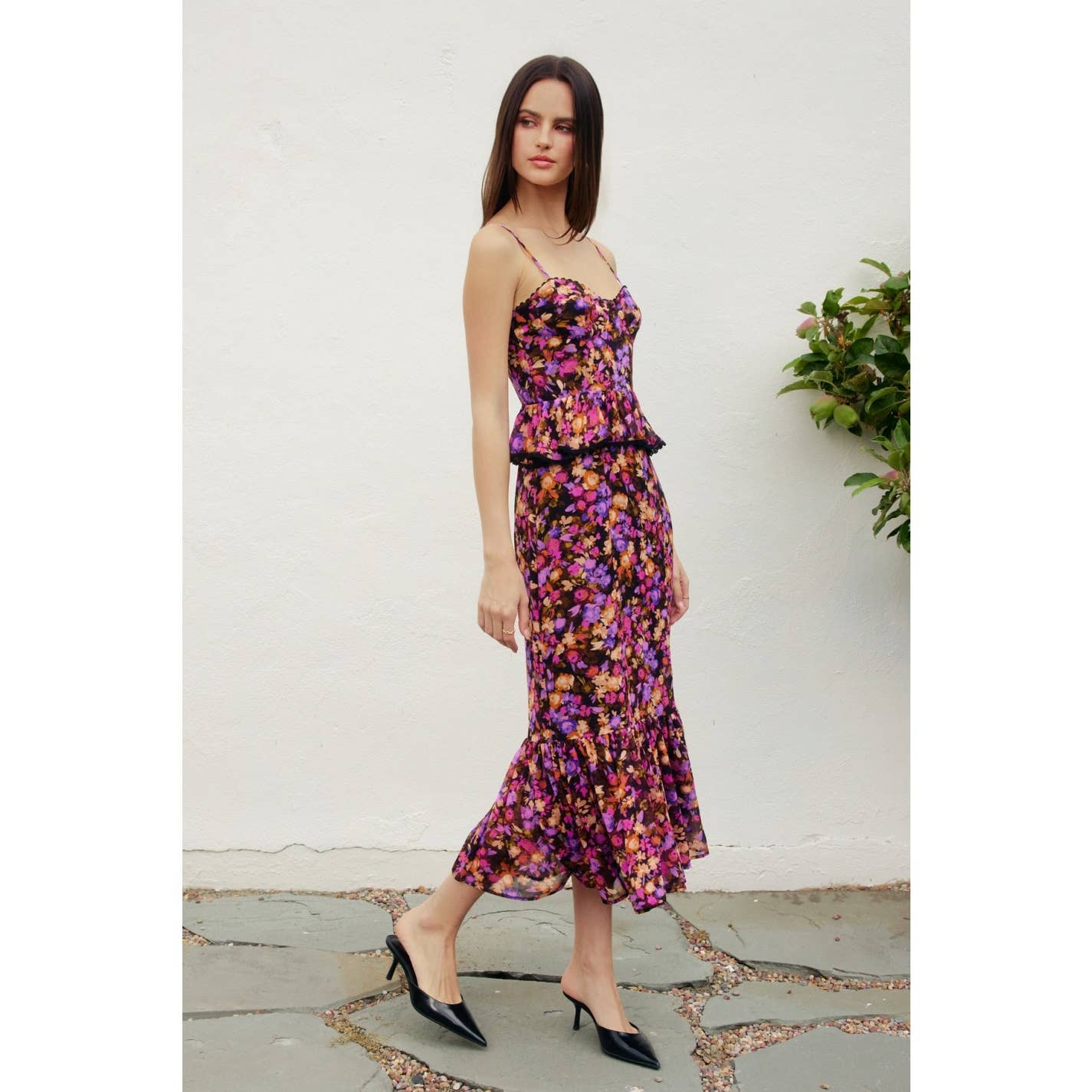 Welcome Fall Ruffled Dress