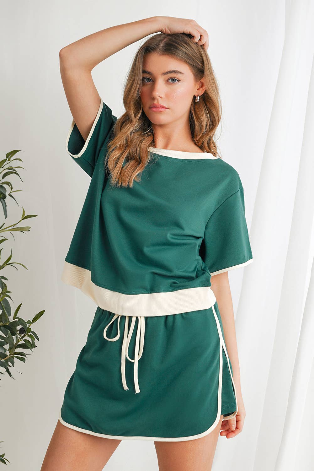 Green Skort Set
