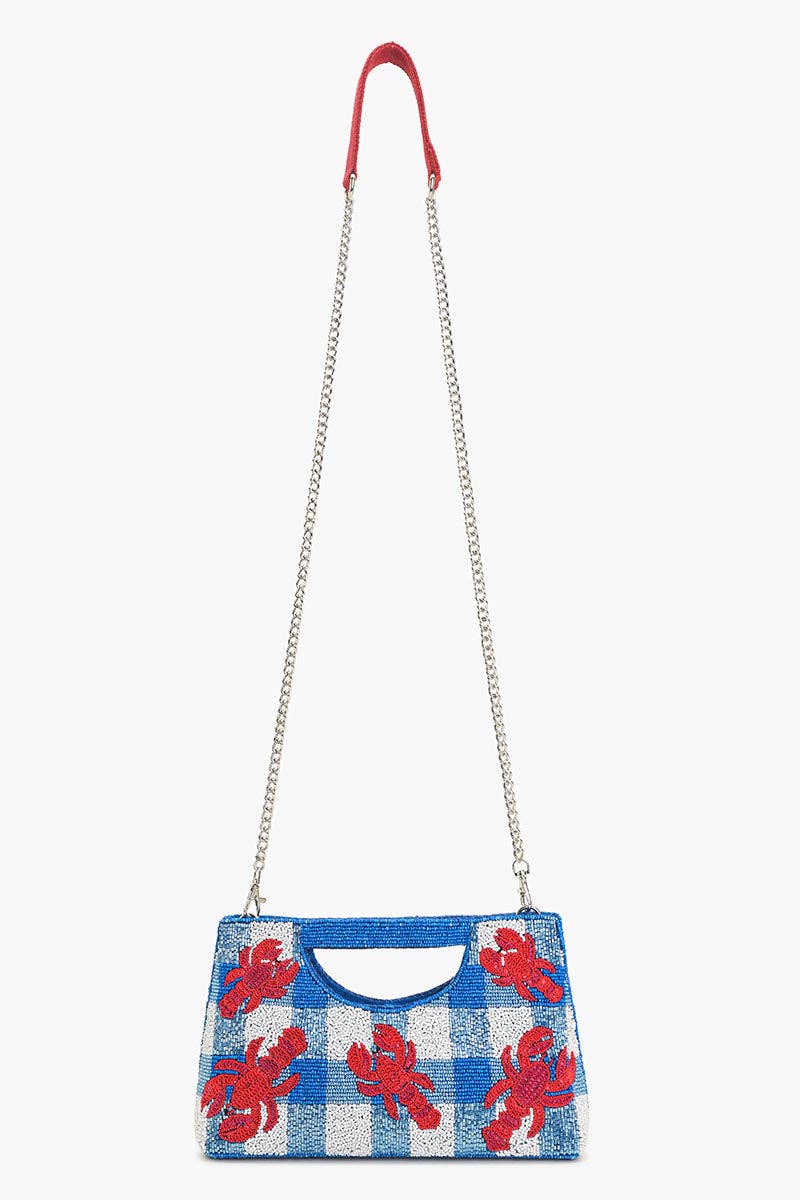 Lobster  Beaded Clutch