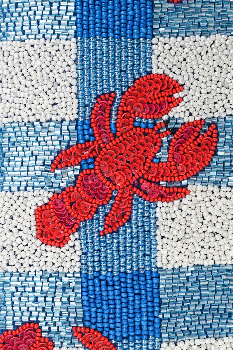 Lobster  Beaded Clutch