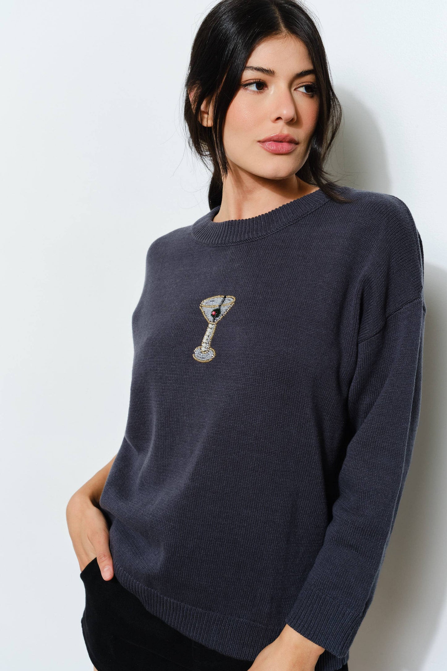 SORA MARTINI BEAD SWEATER - Trendy, Fun, Cozy