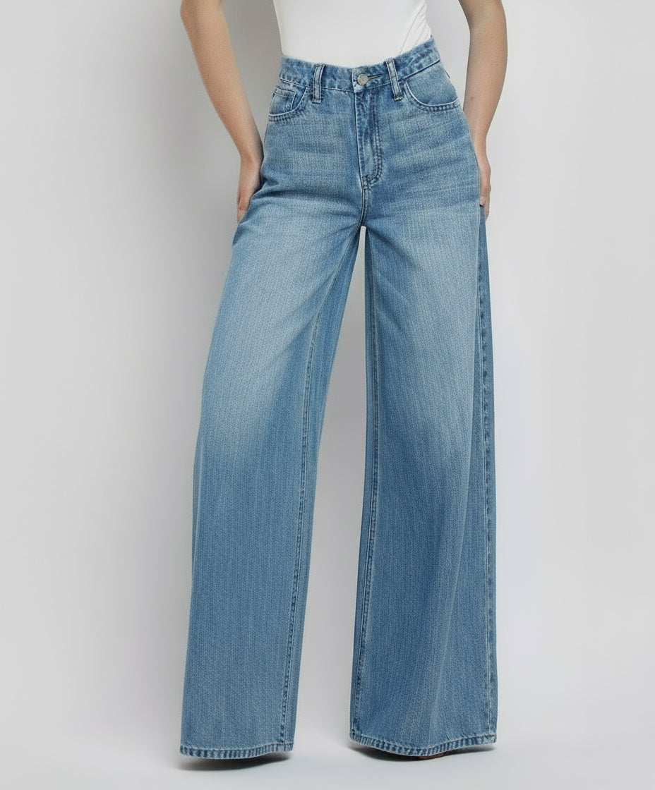 High Rise Wide Leg Jeans