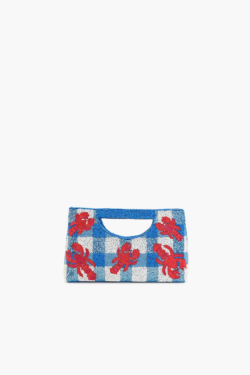 Lobster  Beaded Clutch