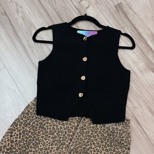 Black Sweater Vest