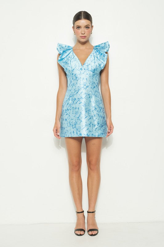 Liby Blue Mini Dress
