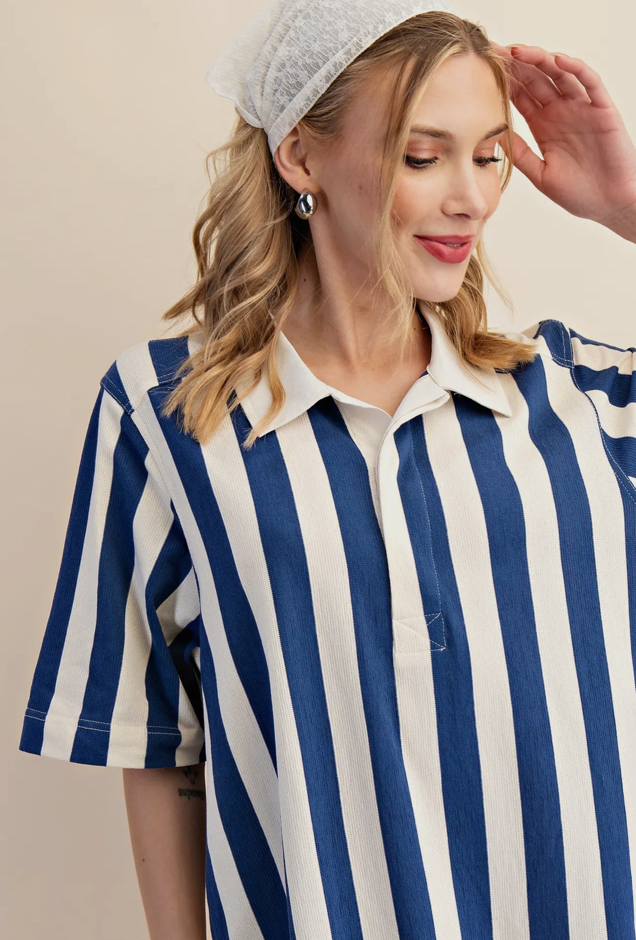 Blue Striped Dress