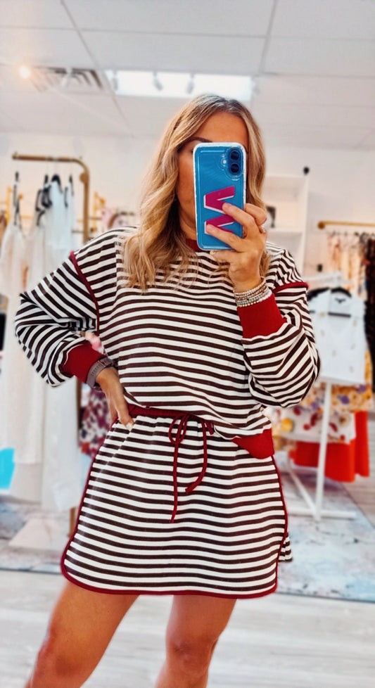 Striped Skort Set