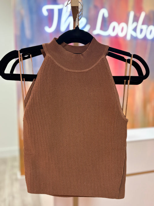 Brown Halter Top