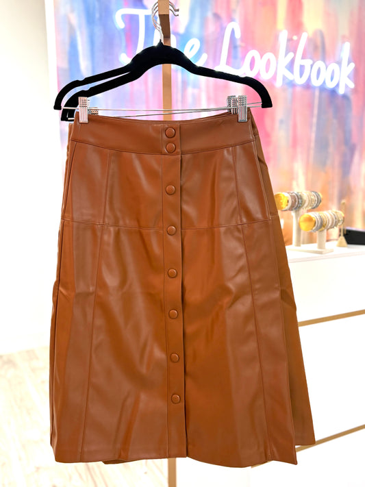 Mirella Leather Skirt