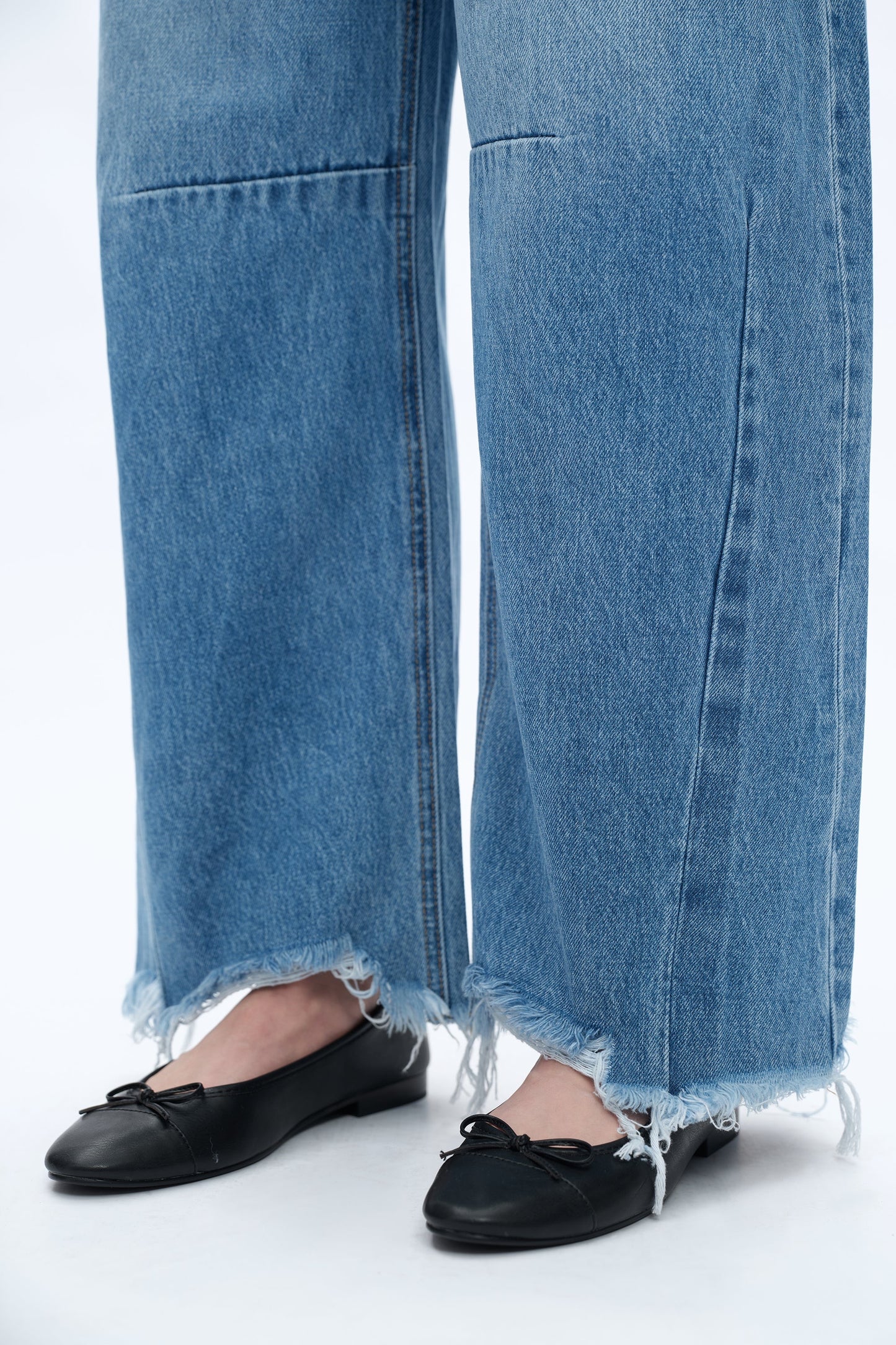 High Rise Barrel Dark Blue