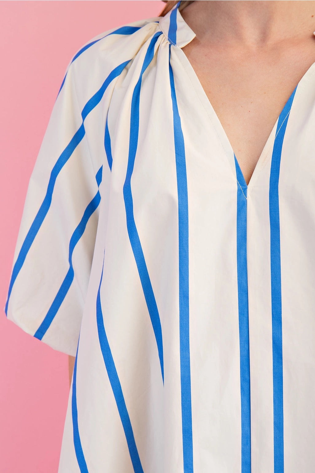 Blue Striped Dress