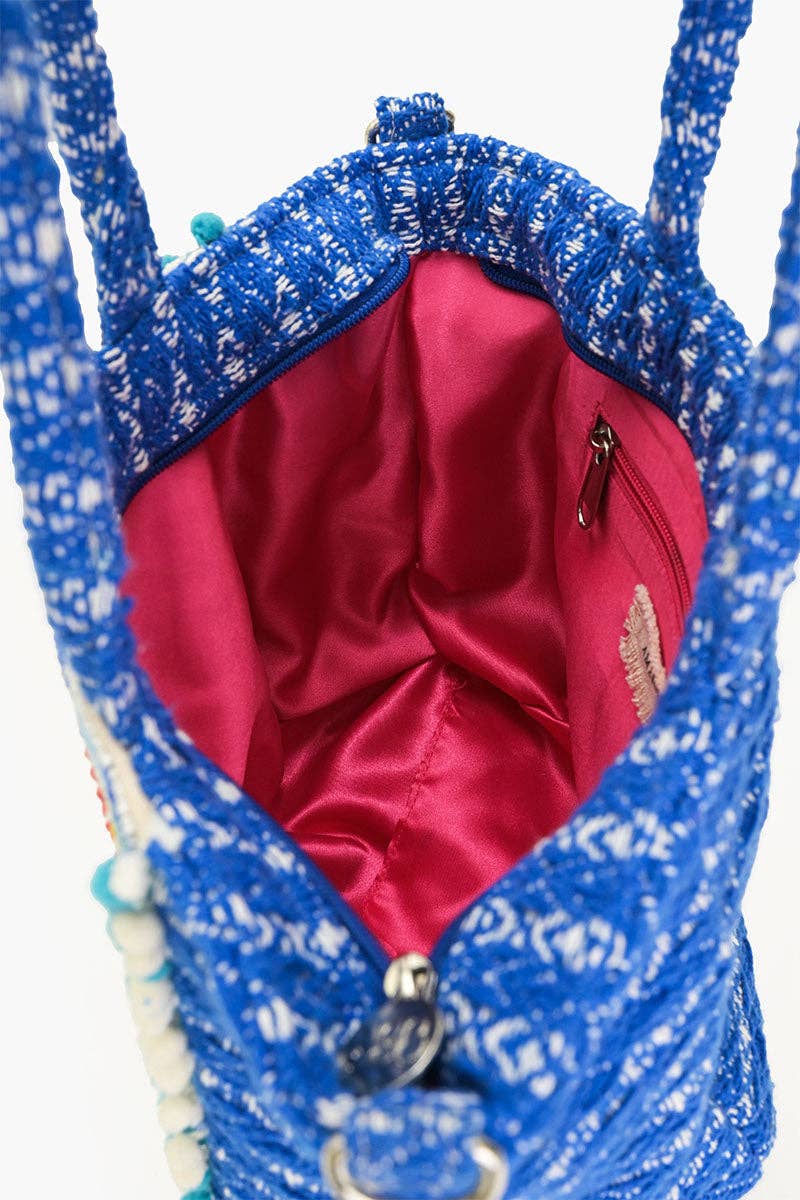 Crab It Beaded Tote Bag